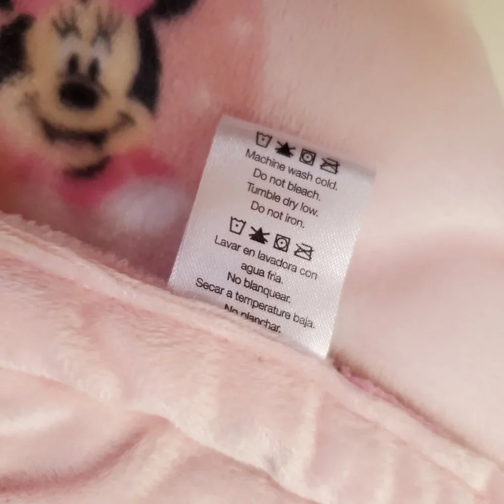 Blanket set Minnie Mouse plush pink